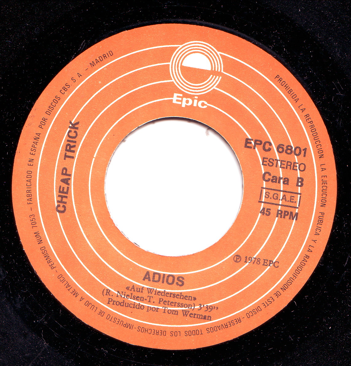 SPANISH BOMBS Cheap Trick Surrender 7