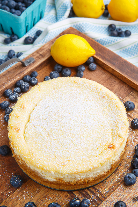 Lemon New York Style Cheesecake with Gingersnap Crust Lemon New York Style Cheesecake with Gingersnap Crust