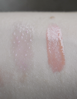Korean makeup review swatch and comparison: Innisfree Treatment Lip Tint #1 Cherry, The Saem Eco Soul Tint in Oil OR02