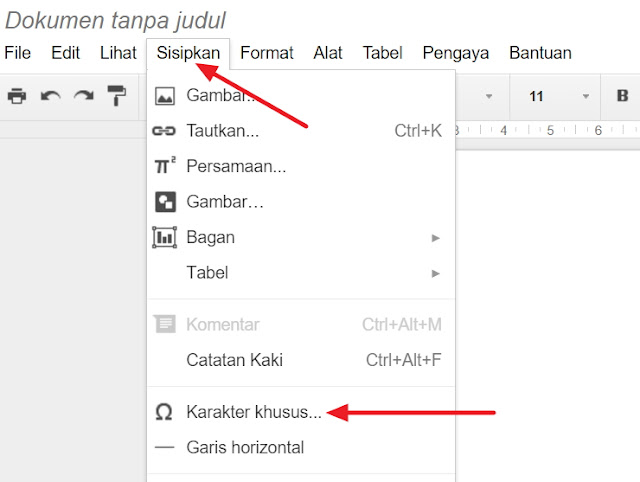 Cara mengetik di google dokumen