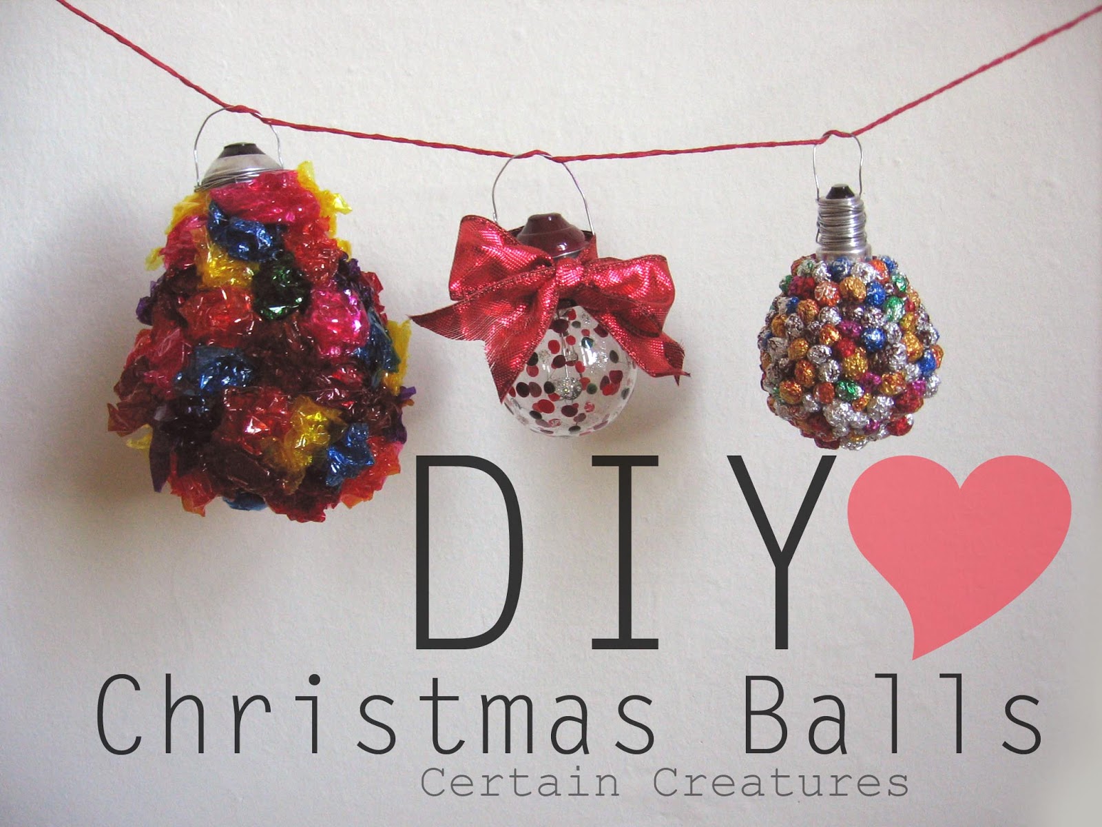 Certain Creatures DIY Christmas Balls