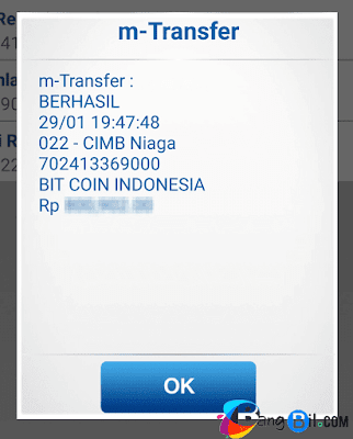 Bukti Transfer Cara Lengkap Deposit di VIP Bitcoin