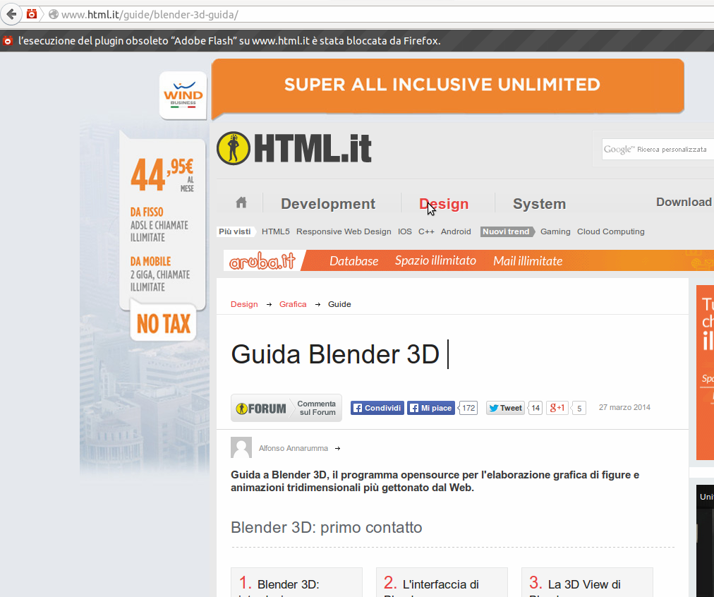 Blender guida in italiano