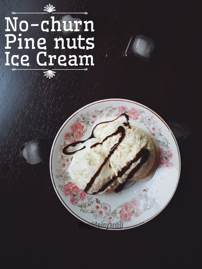 Pine Nuts NoChurn Ice Cream Just Two Scoops