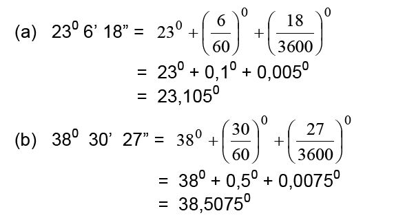 Contoh Soal Derajat Menit Detik Belajar Saja