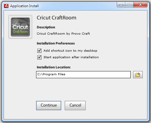 Cricut CraftRoom Blog: Installing Cricut Craft Room