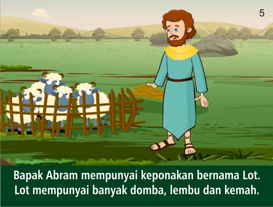 Komik Alkitab Anak Abram dan Lot Berpisah