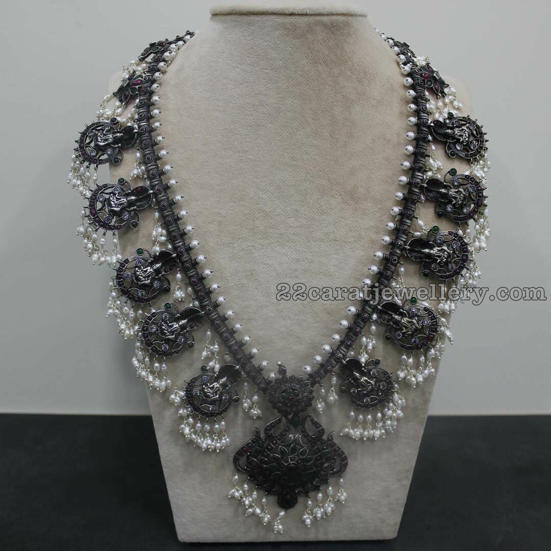 Oxidized Silver Necklaces Jewellery Designs