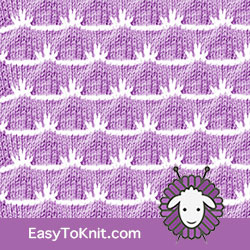 Textured Knitting 23: Wave | Easy to knit #knittingstitches #knittingpattern