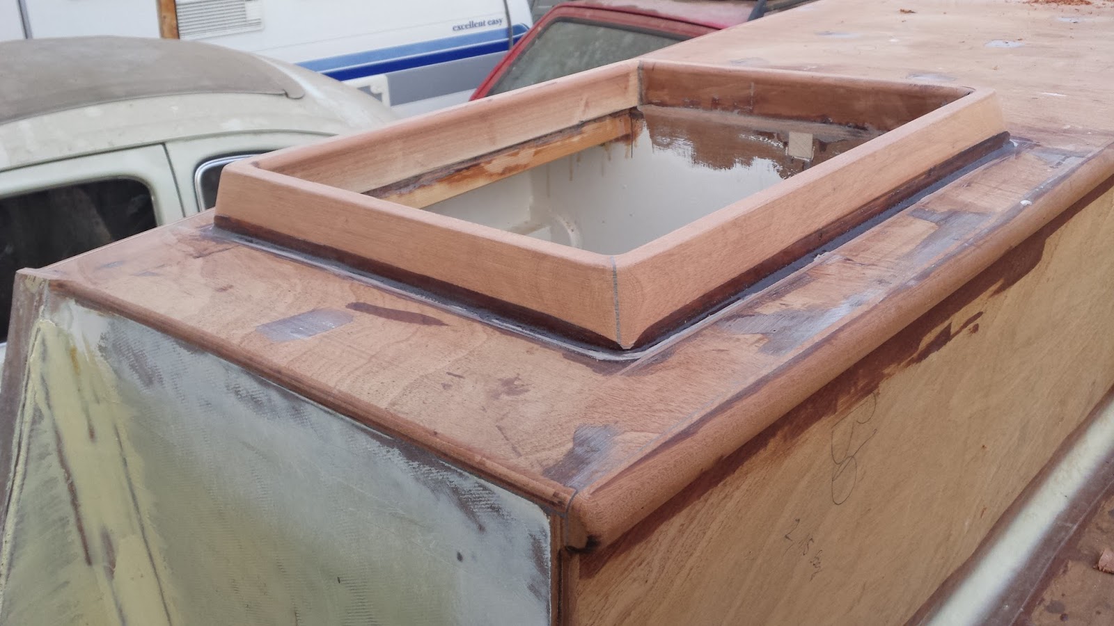 Plywood Boat Building Blog Stowage Hatch Coaming
