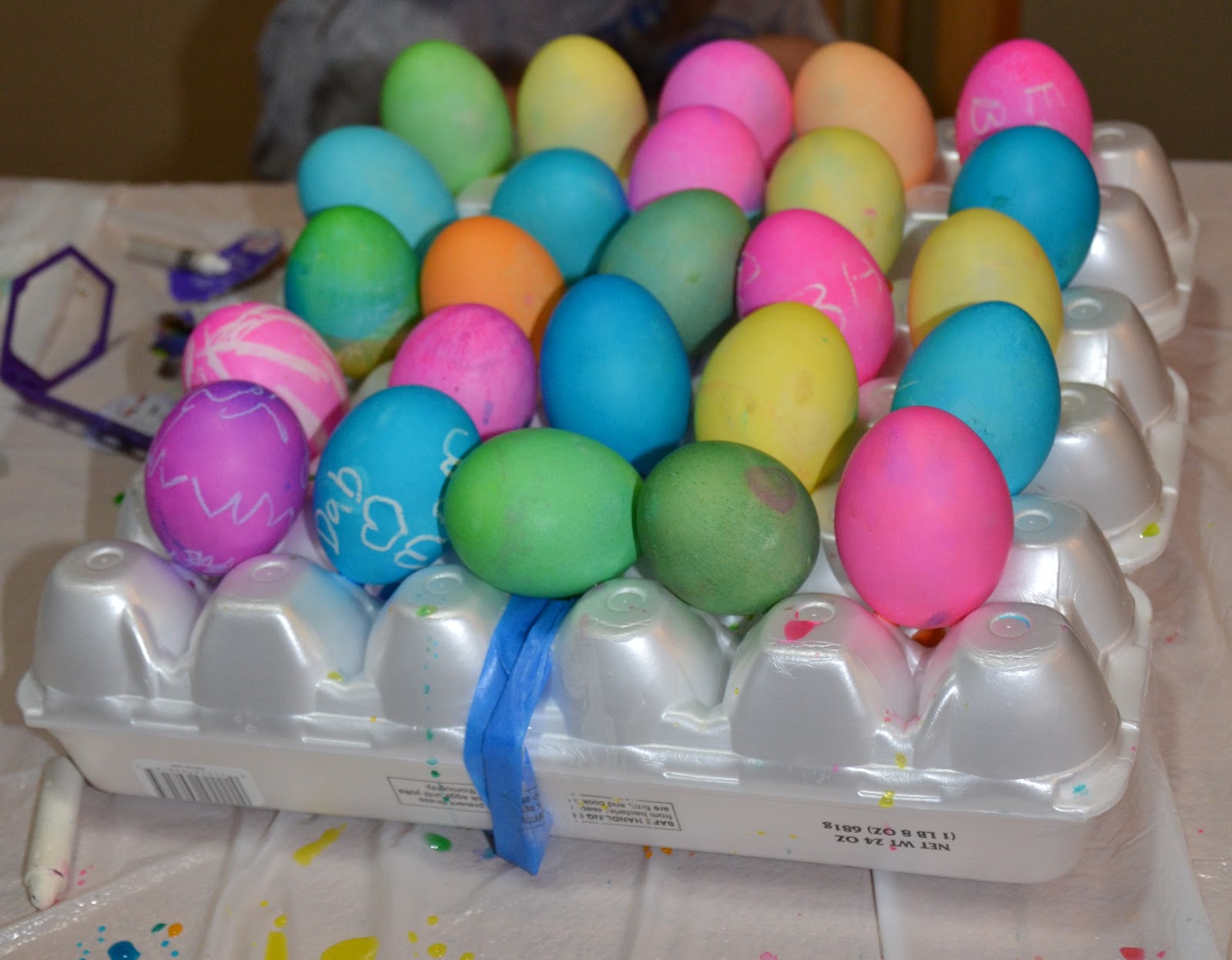 A Couple of Craft Addicts Colored Egg "Drying Rack"