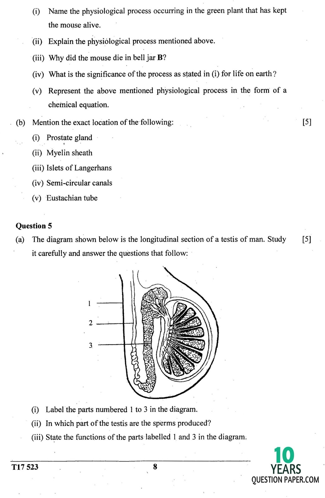 icse 2017 class 10th biology science paper 3 question paper icse 2017 class 10th science Biology paper 3 question paper