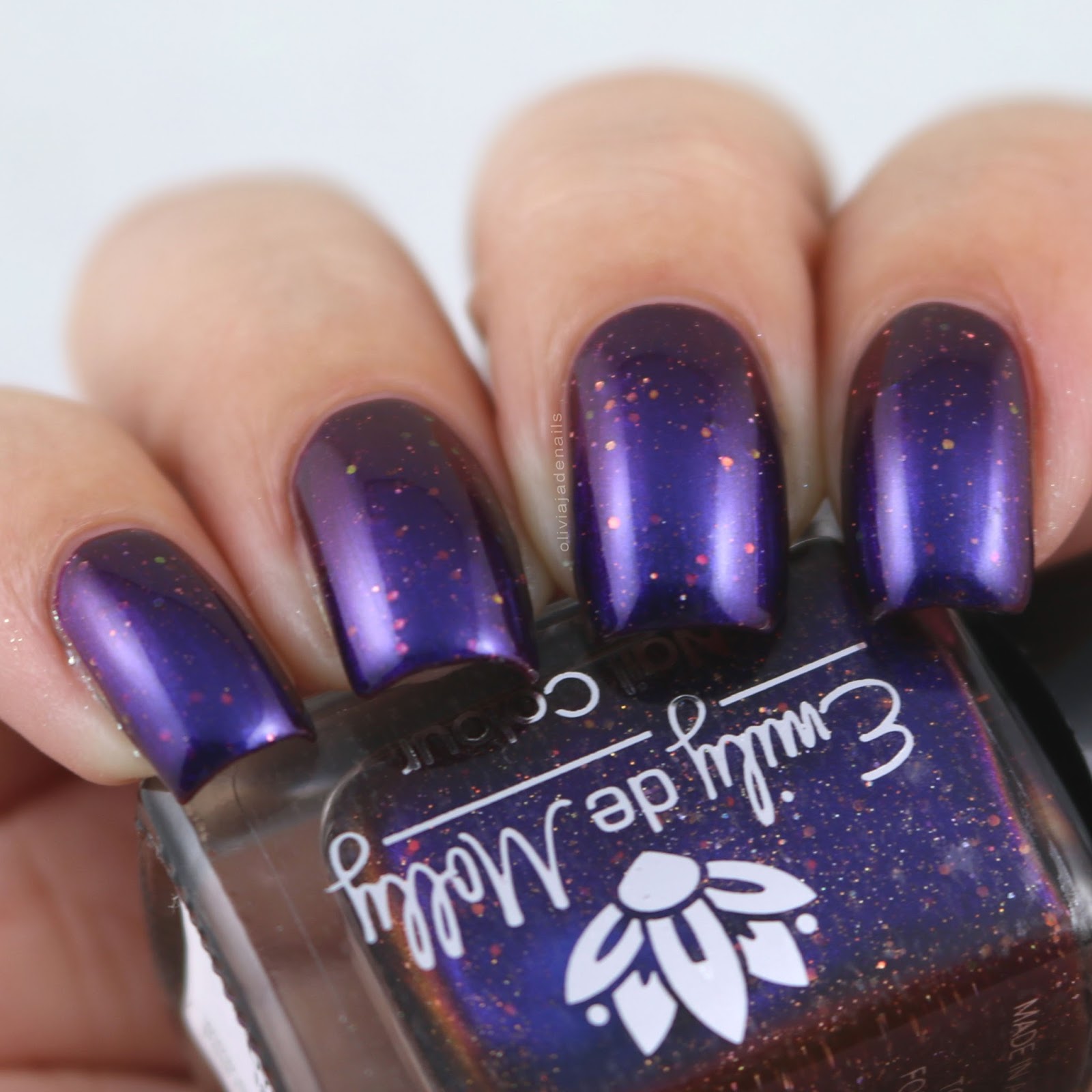 Emily de Molly Royal Dye swatched by Olivia Jade Nails