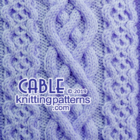 Big Cables - Free stitch pattern.
