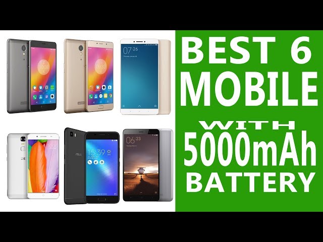 Best Smartphone 5000mAh Battery Life