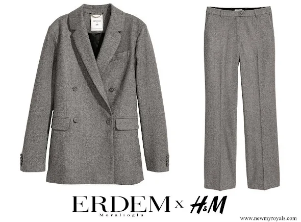 Princess Victoria wore ERDEM X H&M Wool Pantsuit