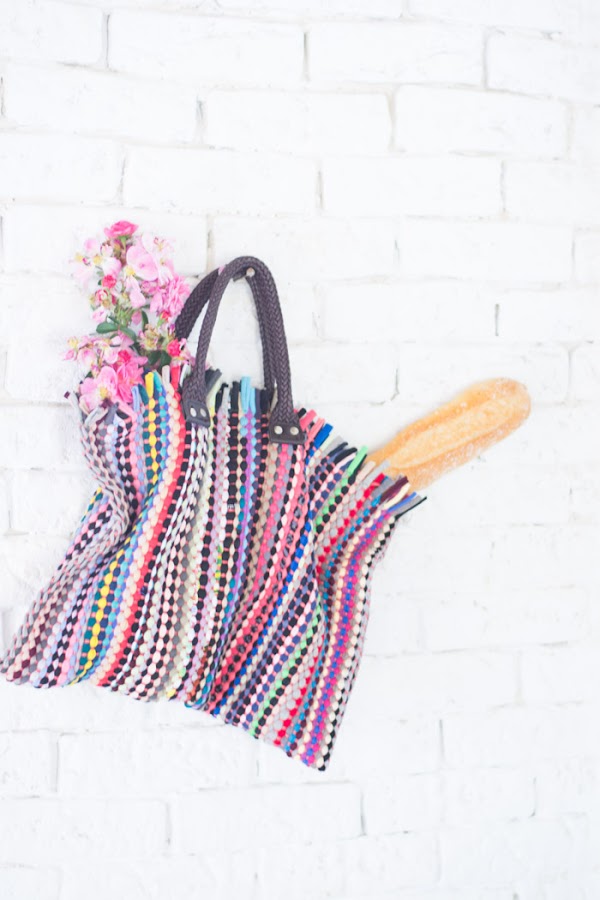 Bolsa para la compra con un salvamantel diy