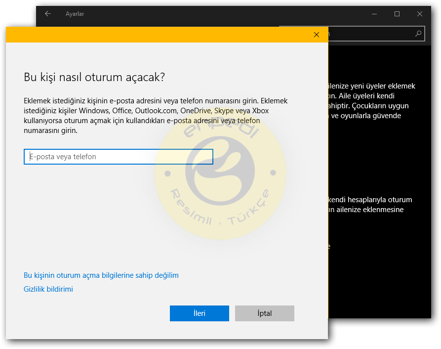 Windows 10: Bilgisayar Ayarları'nda Yeni Kullanıcı Ekleyemiyorsunuz
