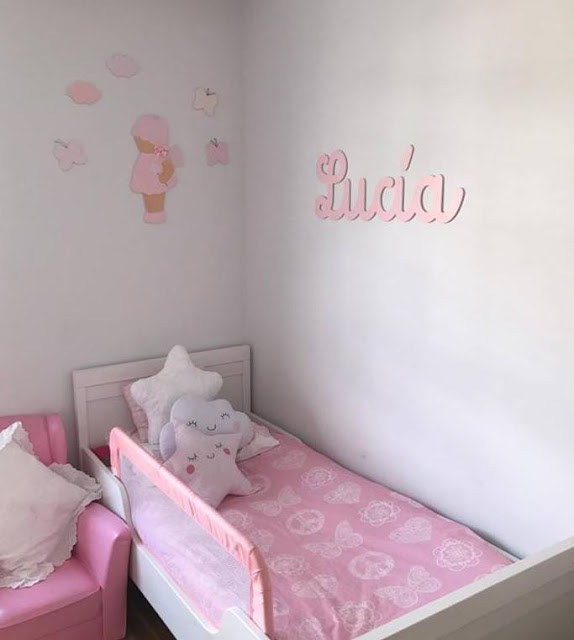 Decoración infantil personalizada ,habitación de niña Lucia