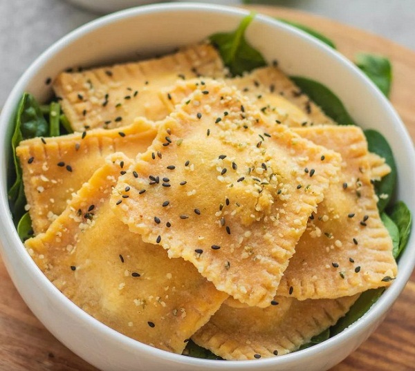 Homemade Ravioli With Tofu And Spinach Homemade Ravioli With Tofu And Spinach