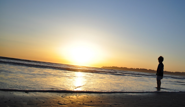 sunset stinson beach california