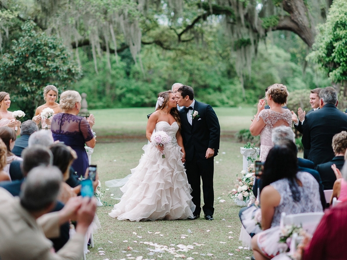 Blush and Gold Southern Fairytale Real Wedding