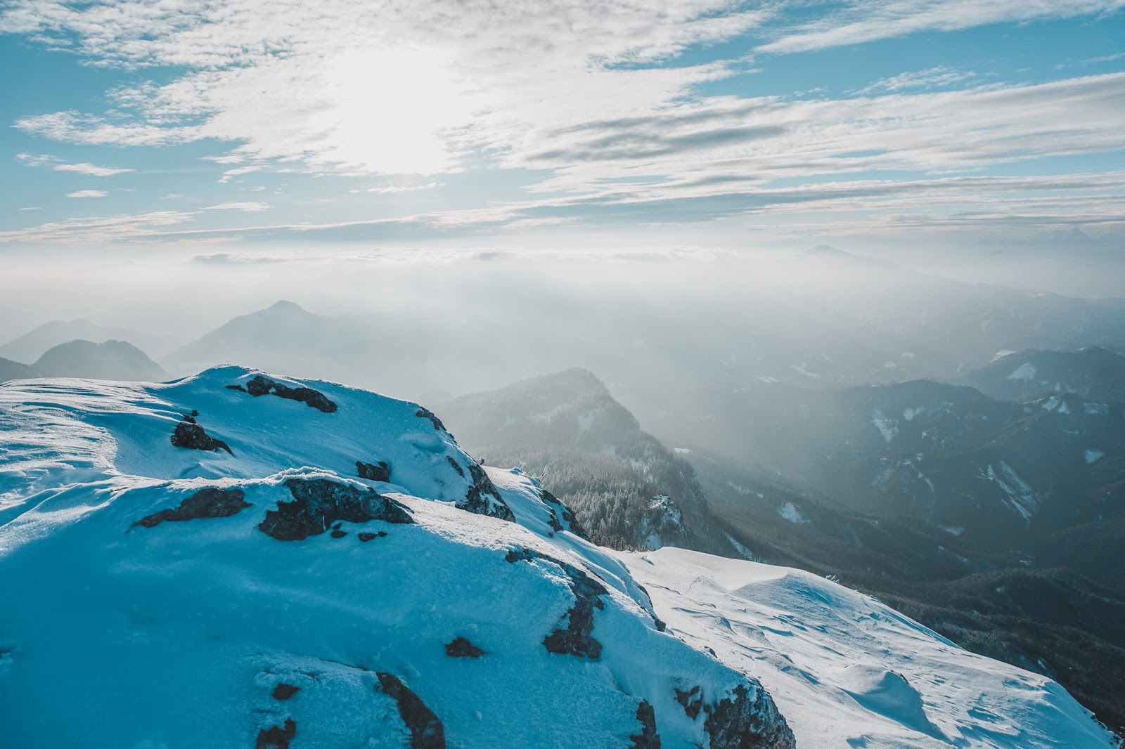 Zimowy trekking w Austrii - góra Hochlantsch Austria trekking, blog o życiu w Austrii, blog lifestyle, blog podróżniczy, co warto zobaczyć w Austrii, trasa trekkingowa w Austrii, Austria zimą, góry, Alpy