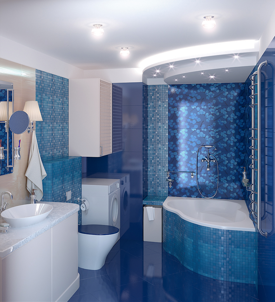 Modern blue bathroom catalog: decor, ideas, tiles ...