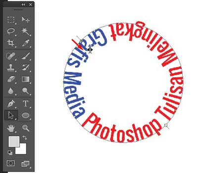 Cara Mudah Membuat Tulisan Melingkar di Photoshop