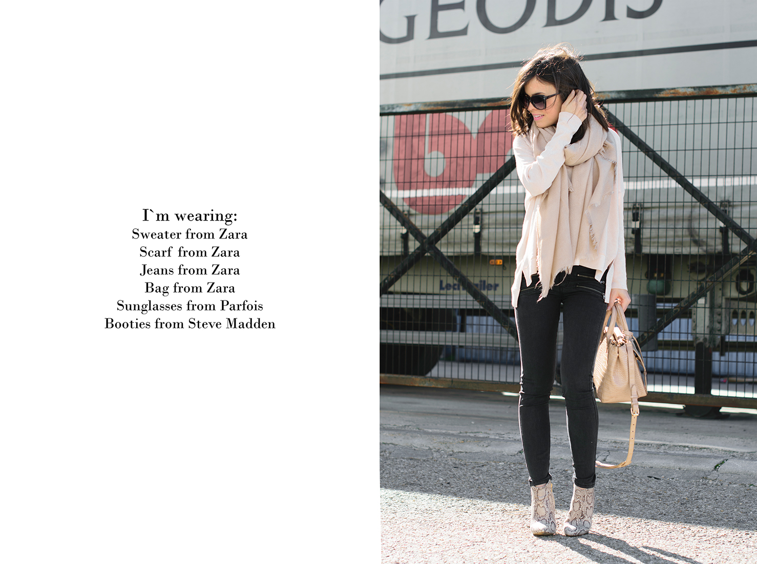 Ponteunostacones con look de Zara en tonos nude