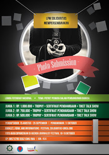 Lomba Fotografi Pemuda dalam Pembangunan Bangsa (DL September 2016) Lomba Fotografi Pemuda dalam Pembangunan Bangsa (DL September 2016)