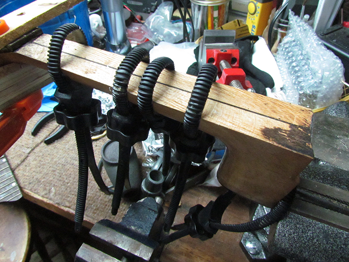 Gluing Fingerboard and Headstock Veneer on the Princess Banjo-Mandolin ...