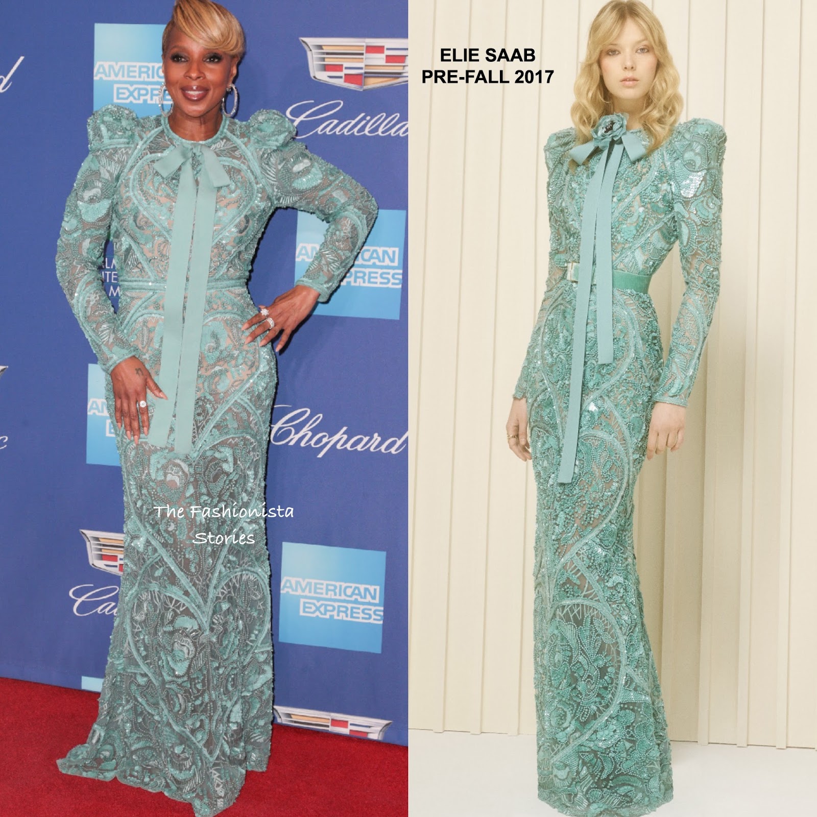 Mary J Blige in Elie Saab at the 29th Palm Springs International Film ...