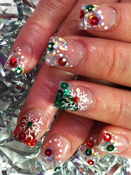 christmas nails acrylic nail grinch holiday created paint let know winter
