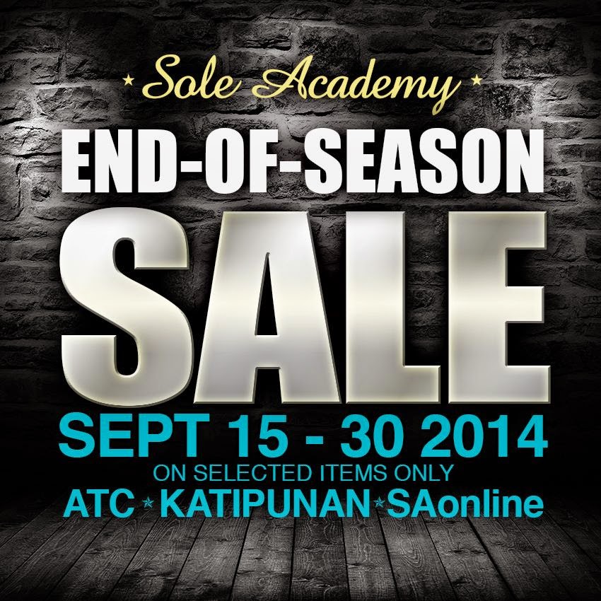 Manila Shopper Sole Academy End of Season SALE Sept 2014