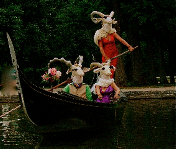 the gondola blog just the photo goats on a boat