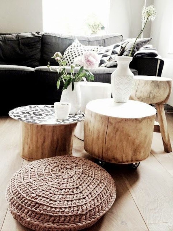 Tree trunk table &#8211; super original designs!