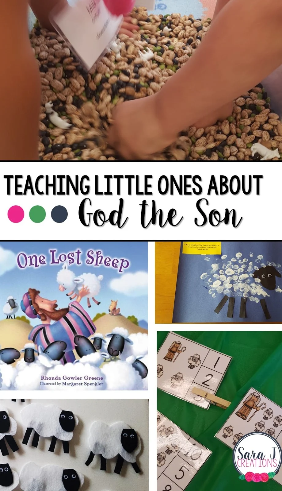 Teaching little ones about God the Son through crafts, sensory activities, puzzles, fine motor practice, stories and more.  Perfect for Sunday school or Vacation Bible School.