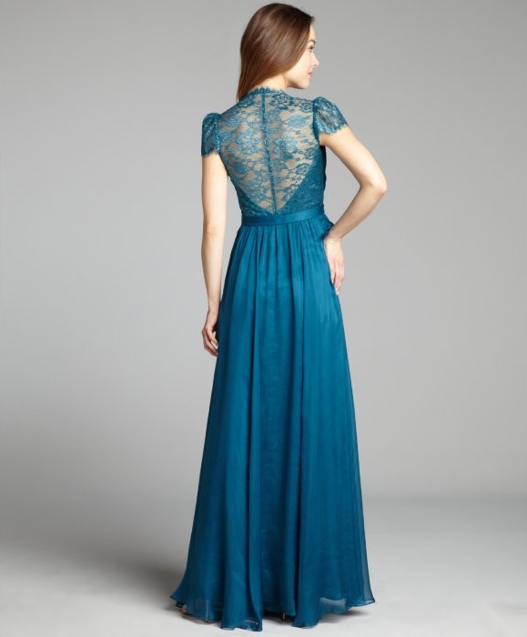 My RepliKate: Teal Jenny Packham Evening Gown