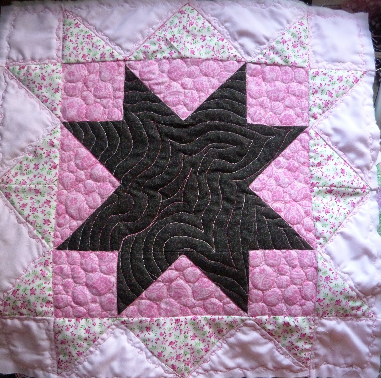 CHQuilts: pink signature block