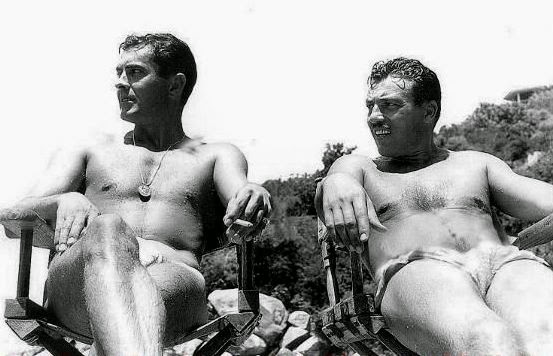 Thats Guy Madison on the beach, then Rory Calhoun and Jeff Hunter, Tyrone P...