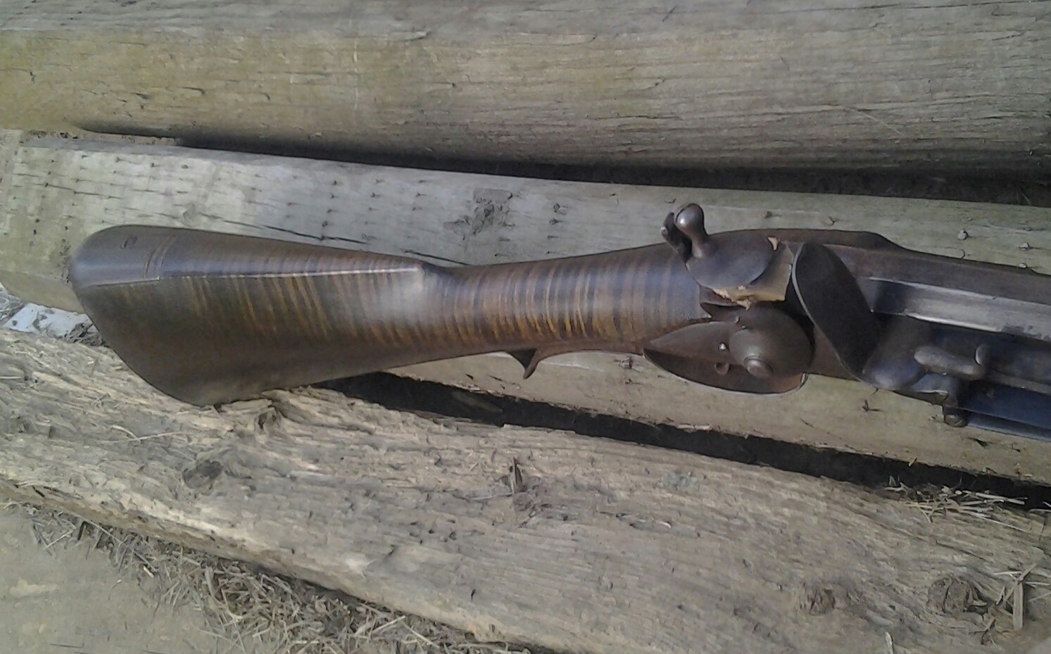 Joe Schell flintlocks: plain iron mounted virginia rifle