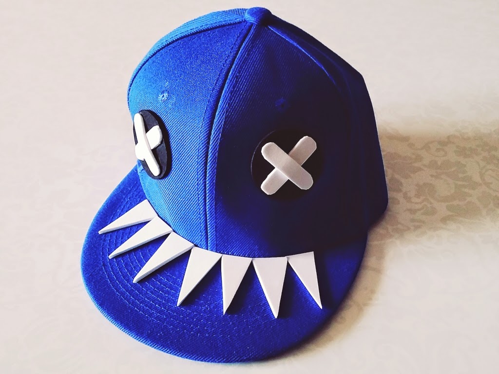 Customizar gorra de con Goma Eva / Foamy con forma de tiburón DIY - HANDBOX