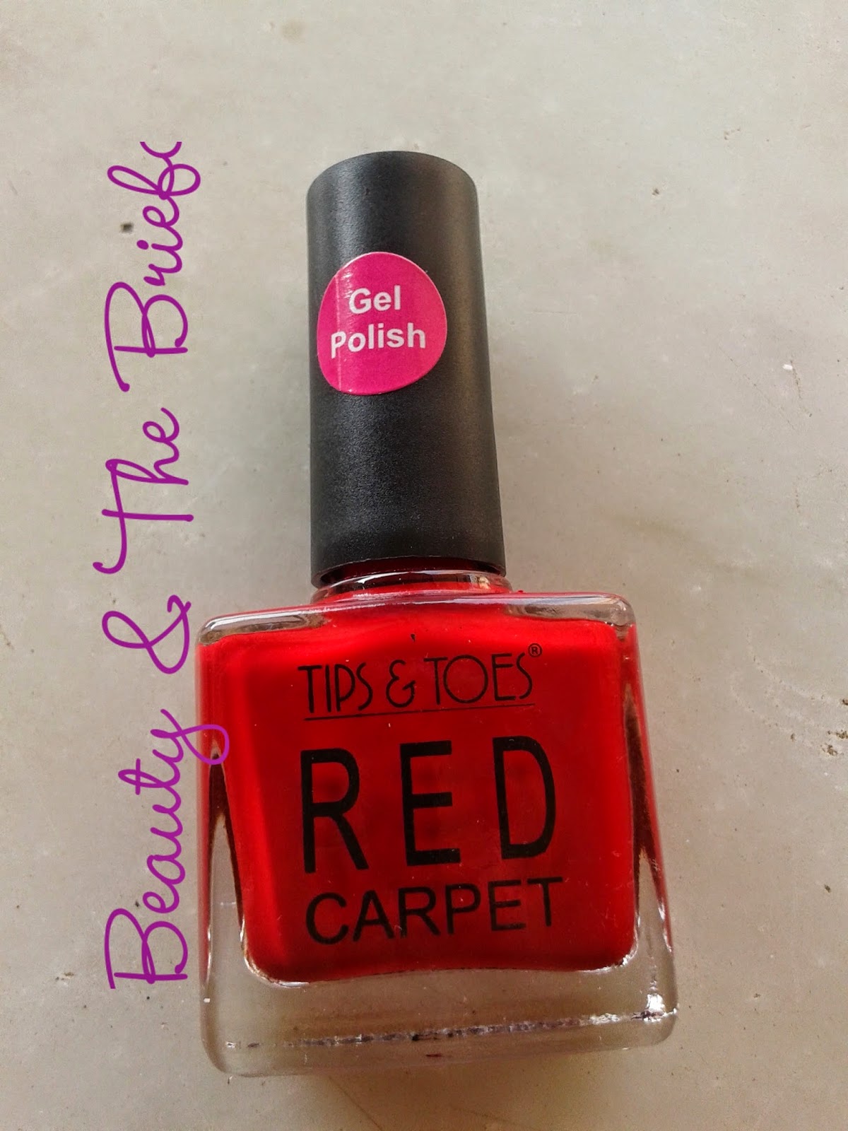 Beauty & The Briefcase Tips & Toes Red Carpet Gel Polish in Rosy Rouge