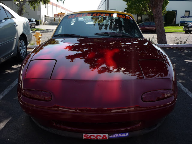 Mazda Miata ready to race after from Almost Everything Auto Body