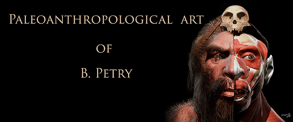 Paleoanthropological art of B. Petry