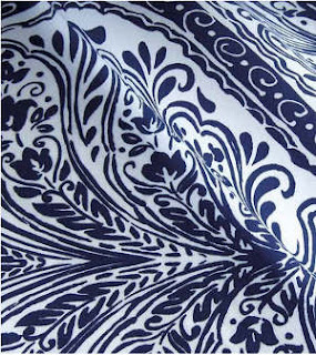 Beautiful Blue & White Damask Print Bedding & Sheets | Sheet Envy