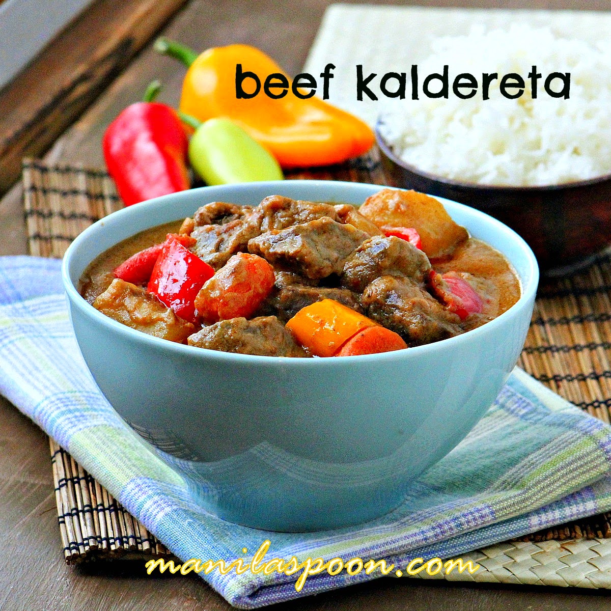  Kaldereta (Beef Stew in Coconut Milk)