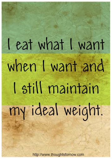 Affirmations for Weight-loss, Daily Affirmations