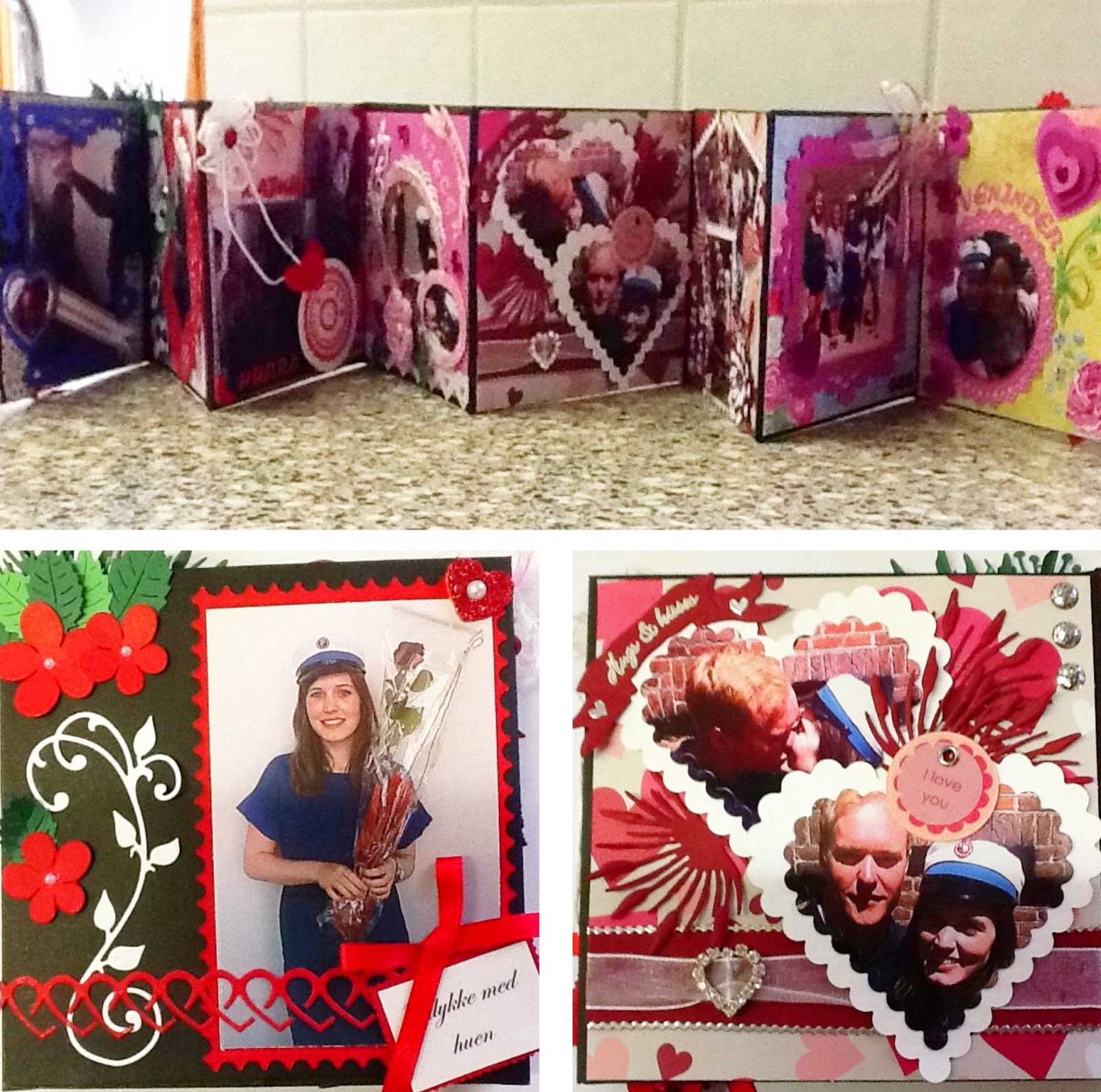 Hjemmelavet studenterkort hjemmelavet, student, kort, kreativ, minialbum, fotoalbum, foto, billeder, album, studine, sommer, kærlighed, kærester, mor, forkælelse, gave,